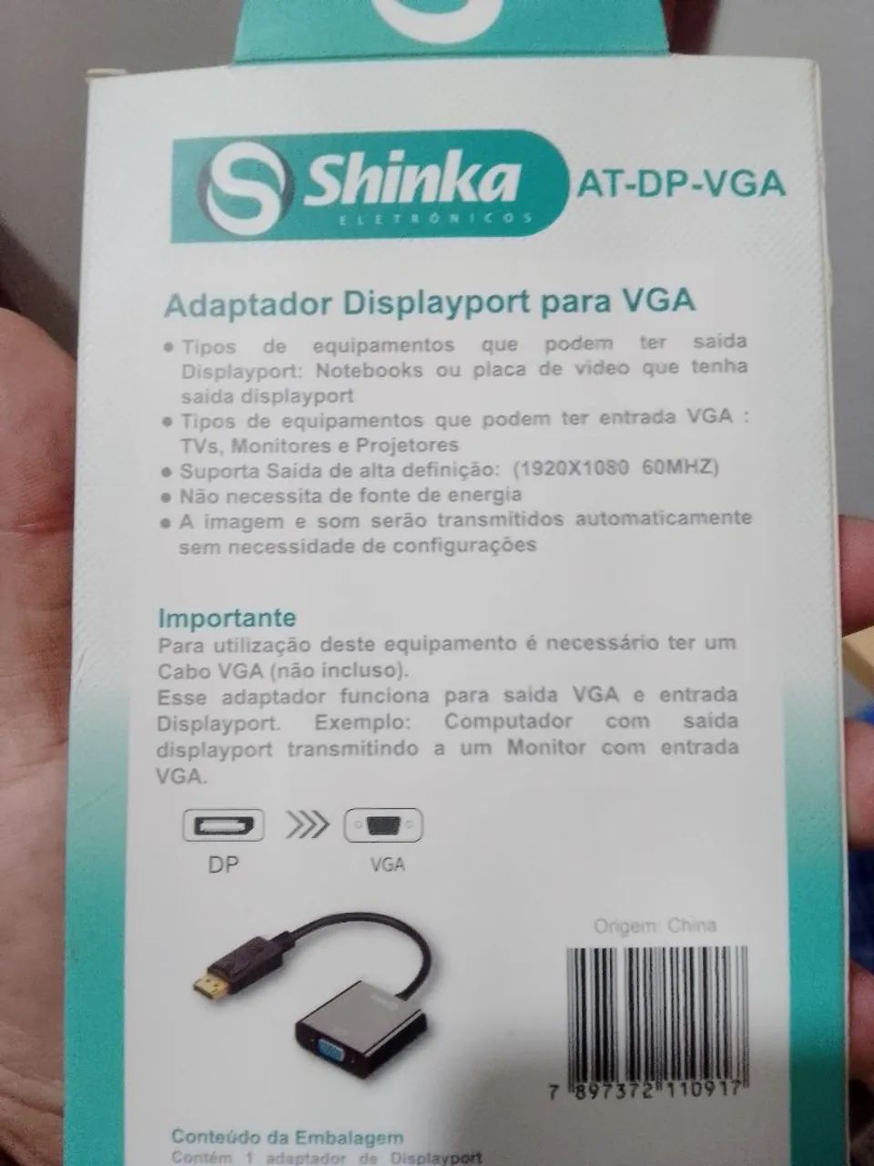 Adaptador Displayport VGA - Foto 2