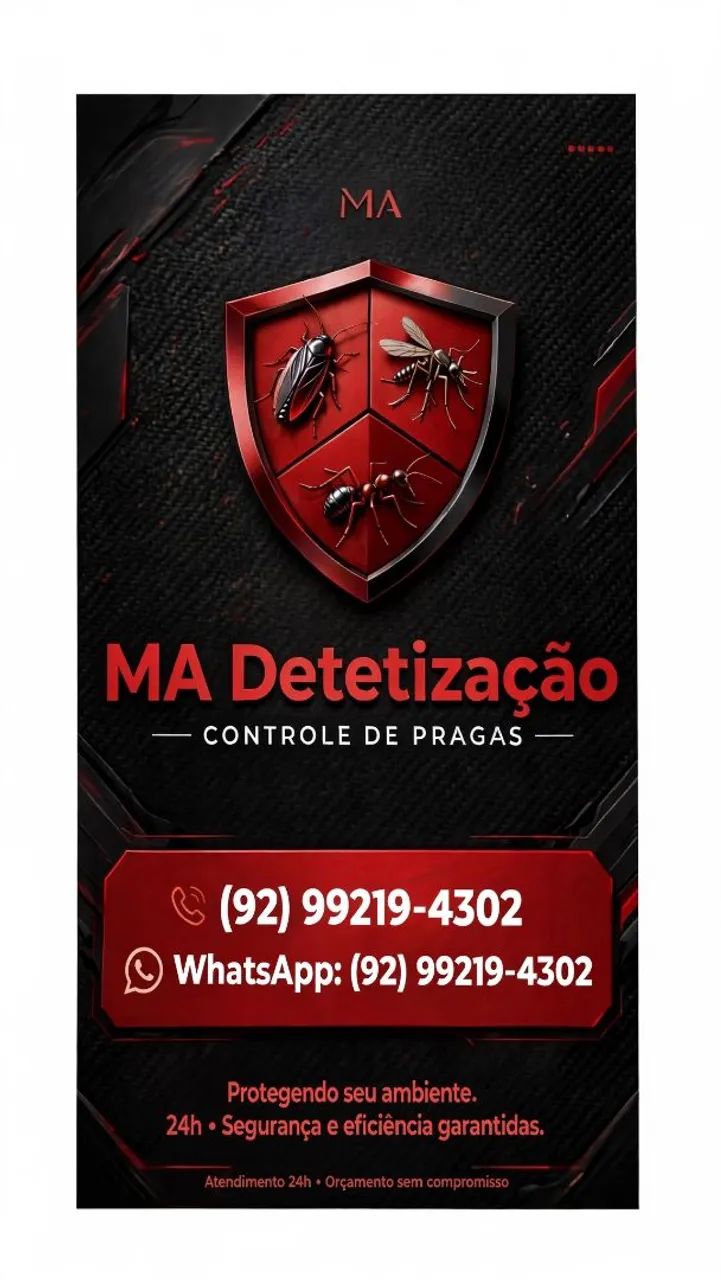 Detetização a partir de 100 reais 