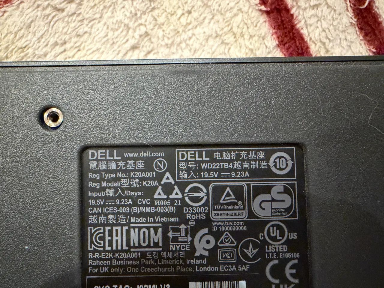 Dock Dell WD22TB4 Thunderbolt  - Foto 5