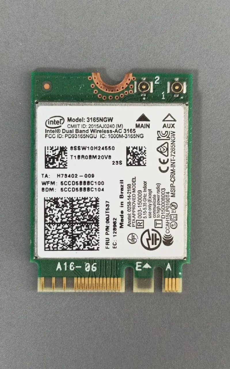 Placa de Wi-Fi para notebook