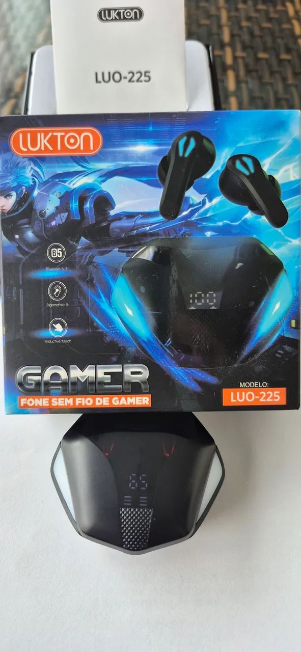 Fone gamer sem fio