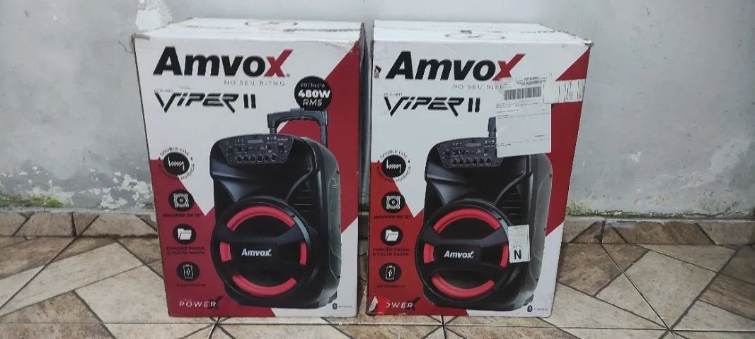 Caixa de Som Amplificada Amvox Viper 480 - Foto 2
