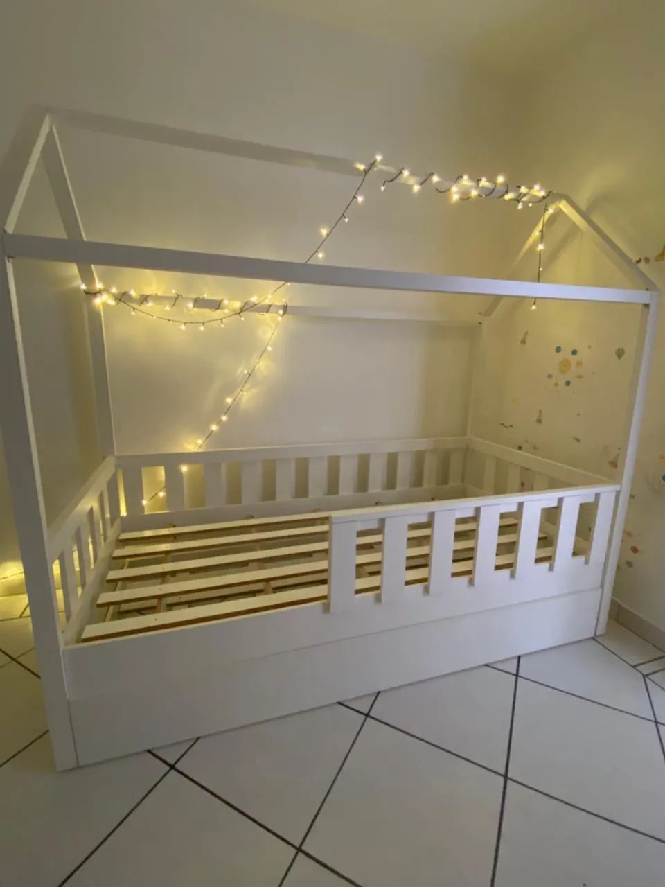 Cama casinha MDF -Branca 