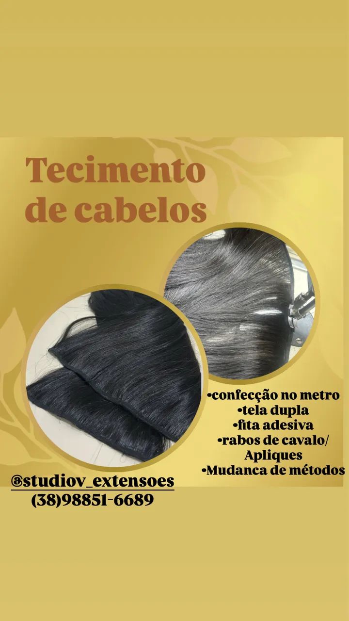 Mega Hair Confeccao Aplicação 