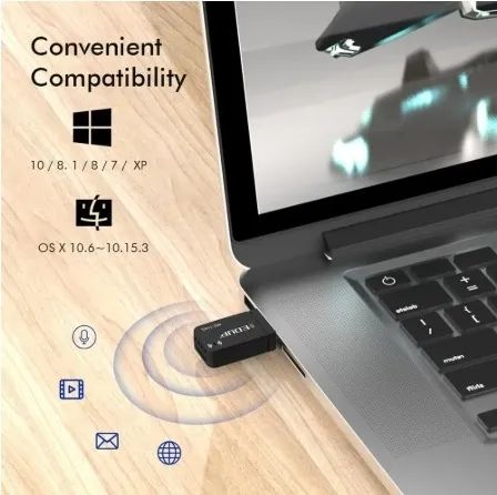 Adaptador Wi-Fi USB 3.0 EDUP AC1300 Dual Band - Alta Velocidade - Foto 4