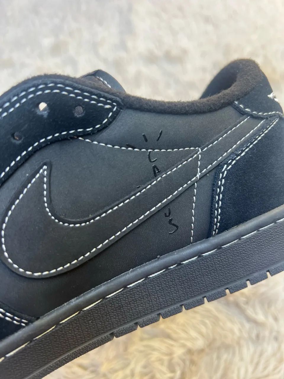 Air Jordan 1 Low Travis Scott Black Phantom 43br - Foto 4