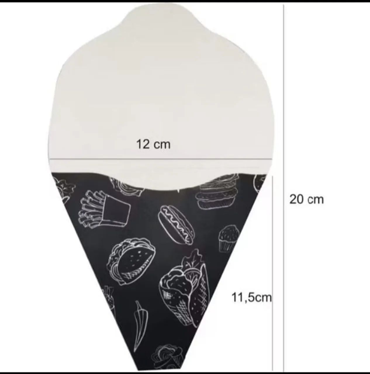 Embalagem  de Crepe Francês / Tapioca<br><br>O valor e referente a 110 Embalagens. - Foto 2