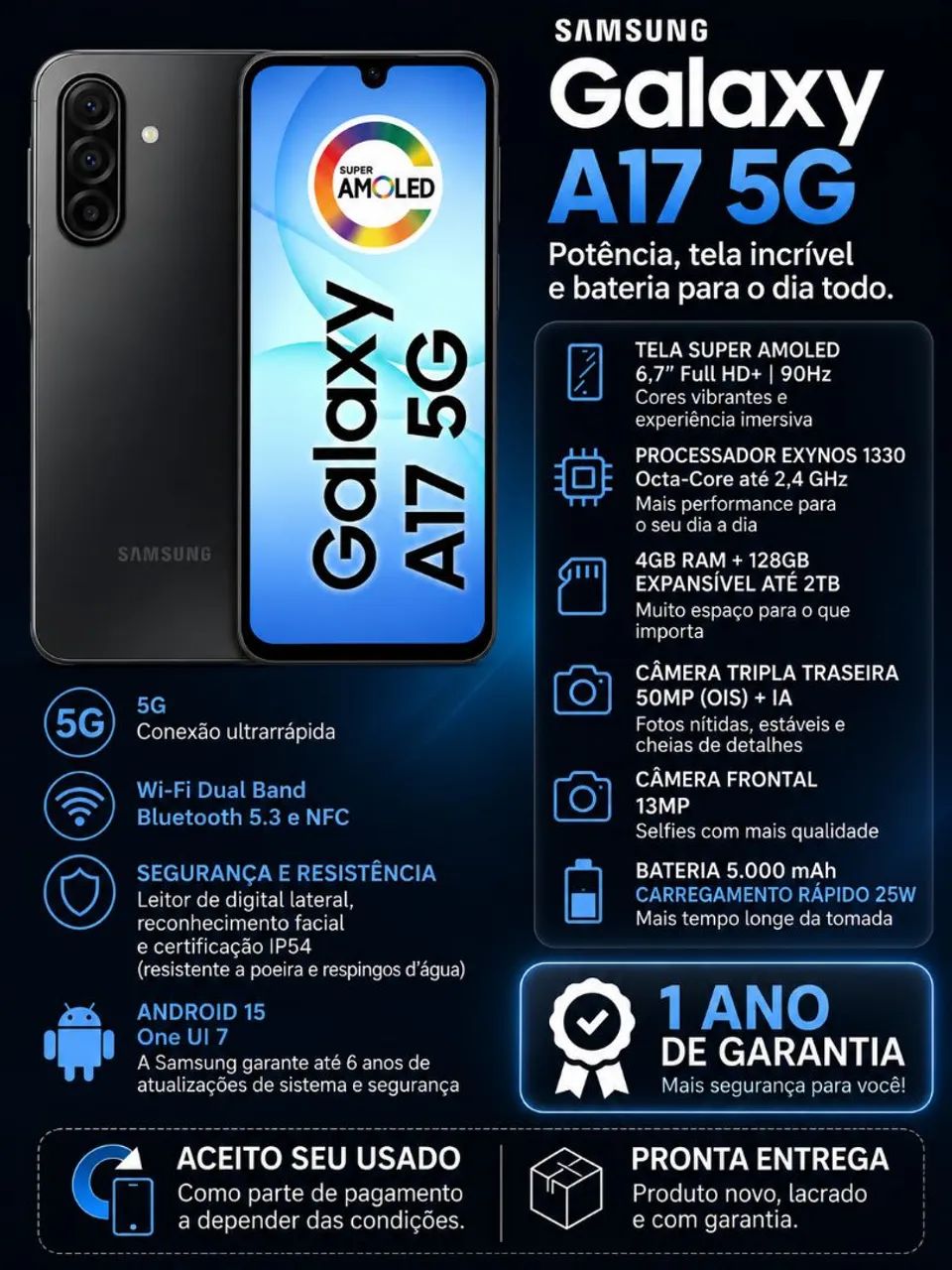 Samsung A17 5g 128/4gb
