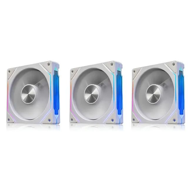Kit 3x Fans Prism 4 RS ARGB Branco Reverse