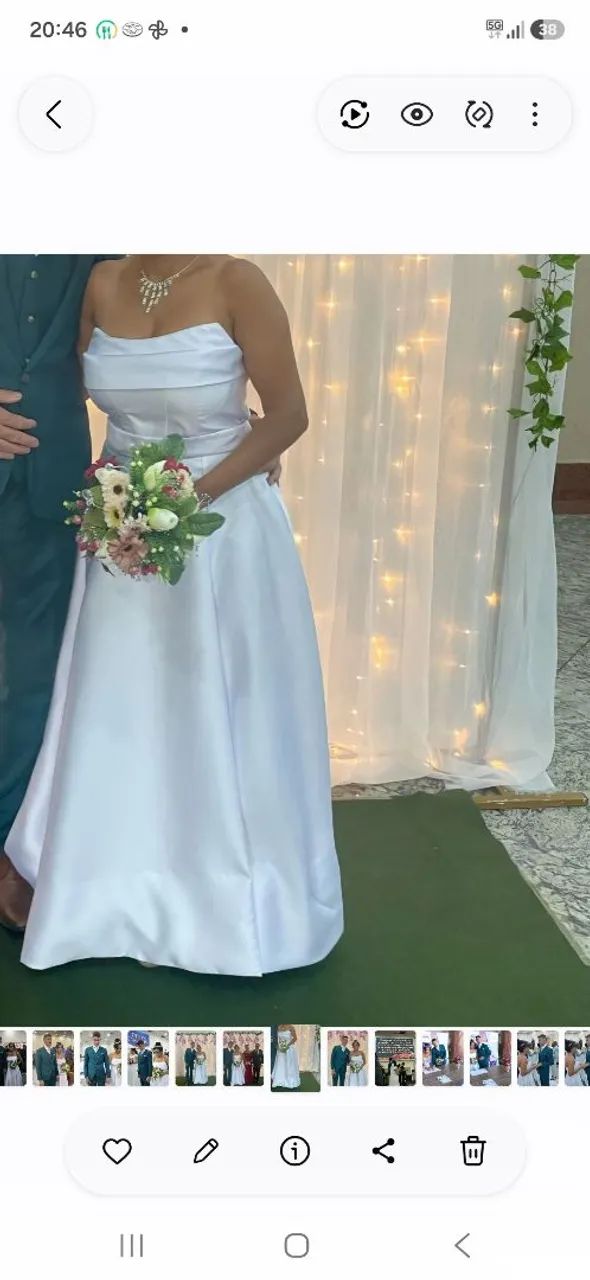 Vestido de noiva usado 