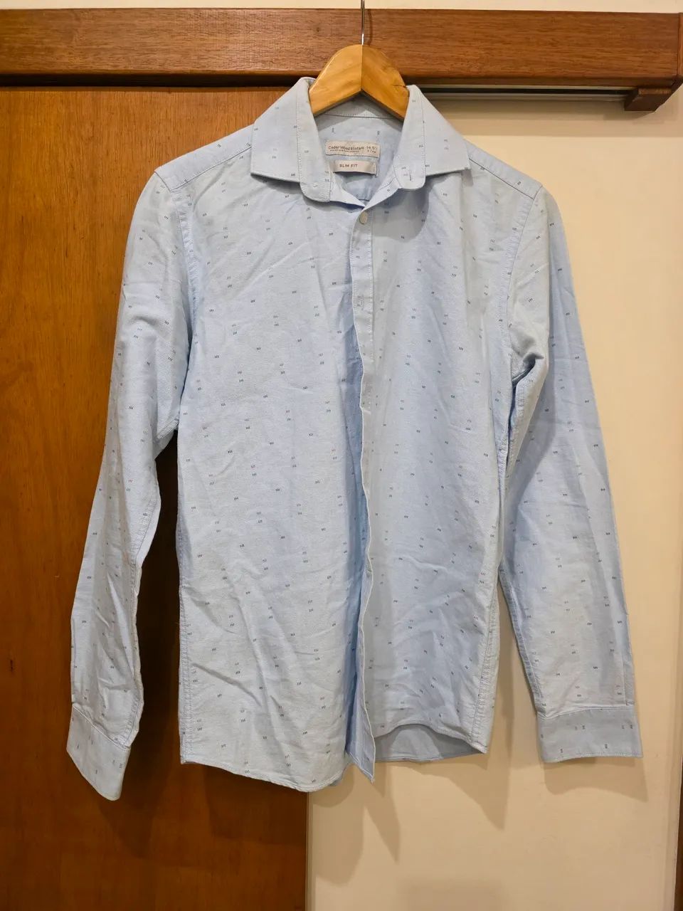 Camisa masculina slim fit