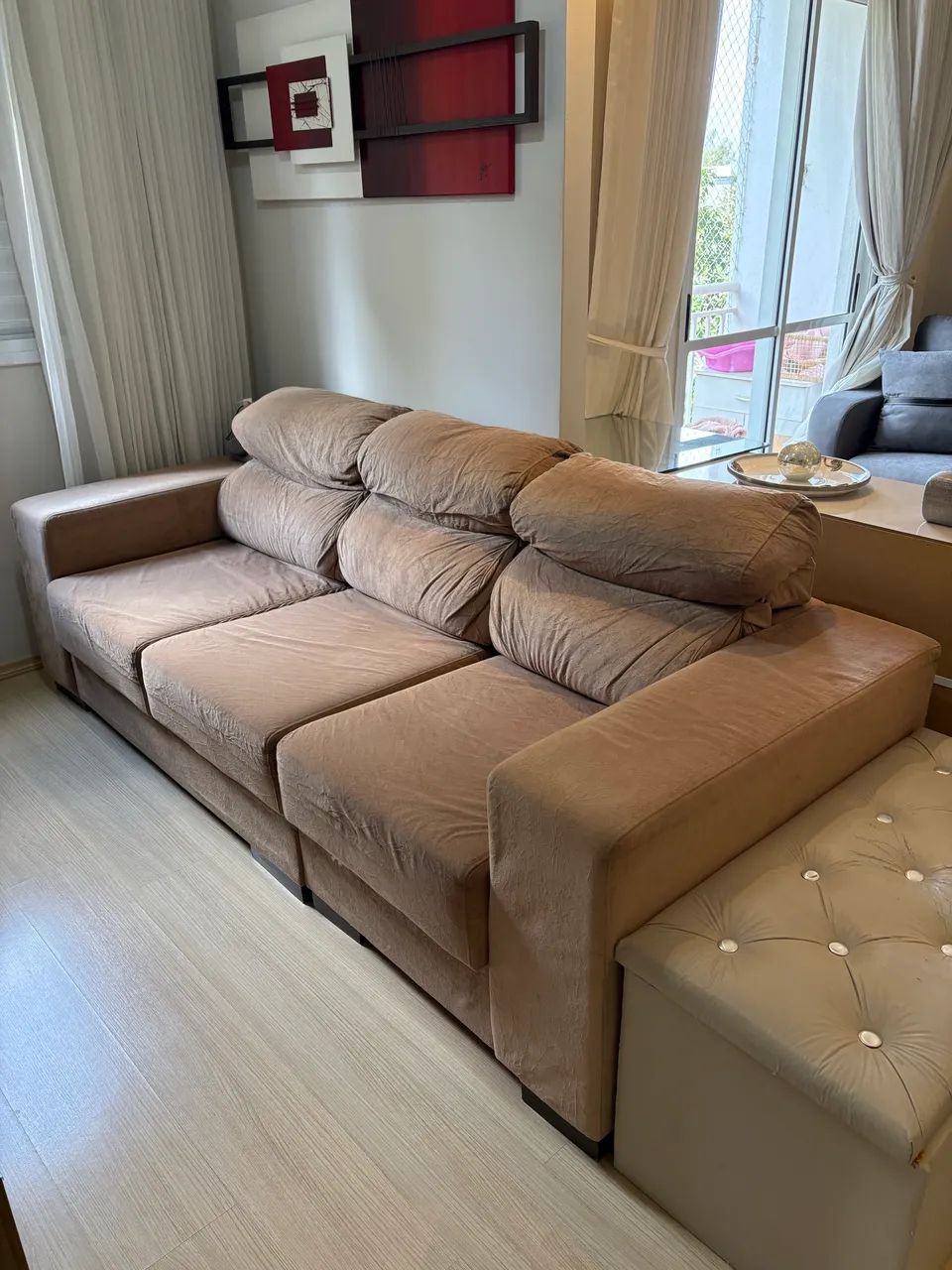 Vendo sofá 3 lugares retrátil 