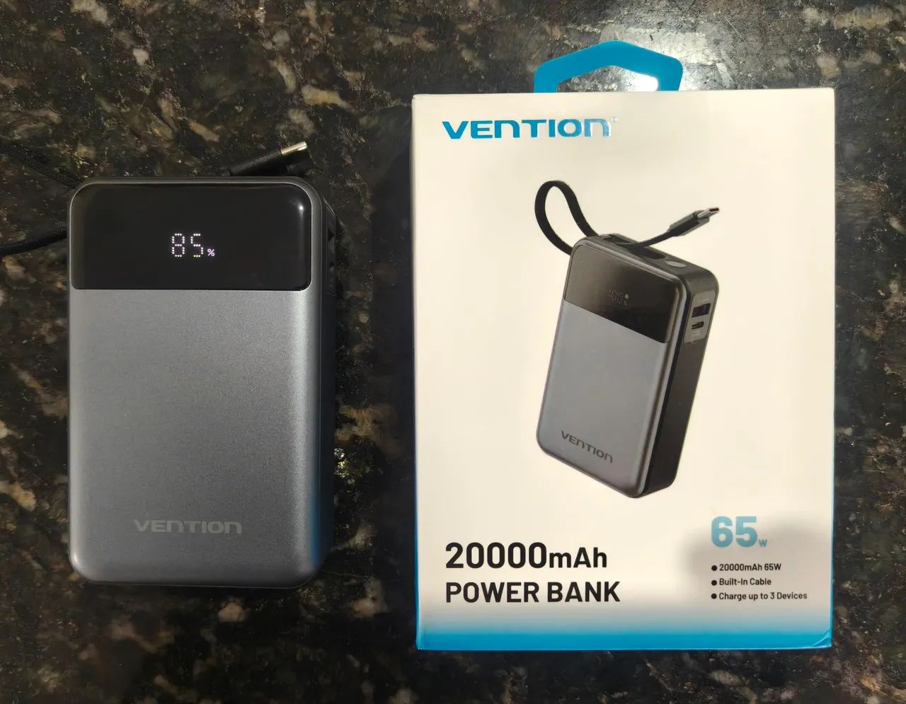 Power bank vention 65w 20000mah