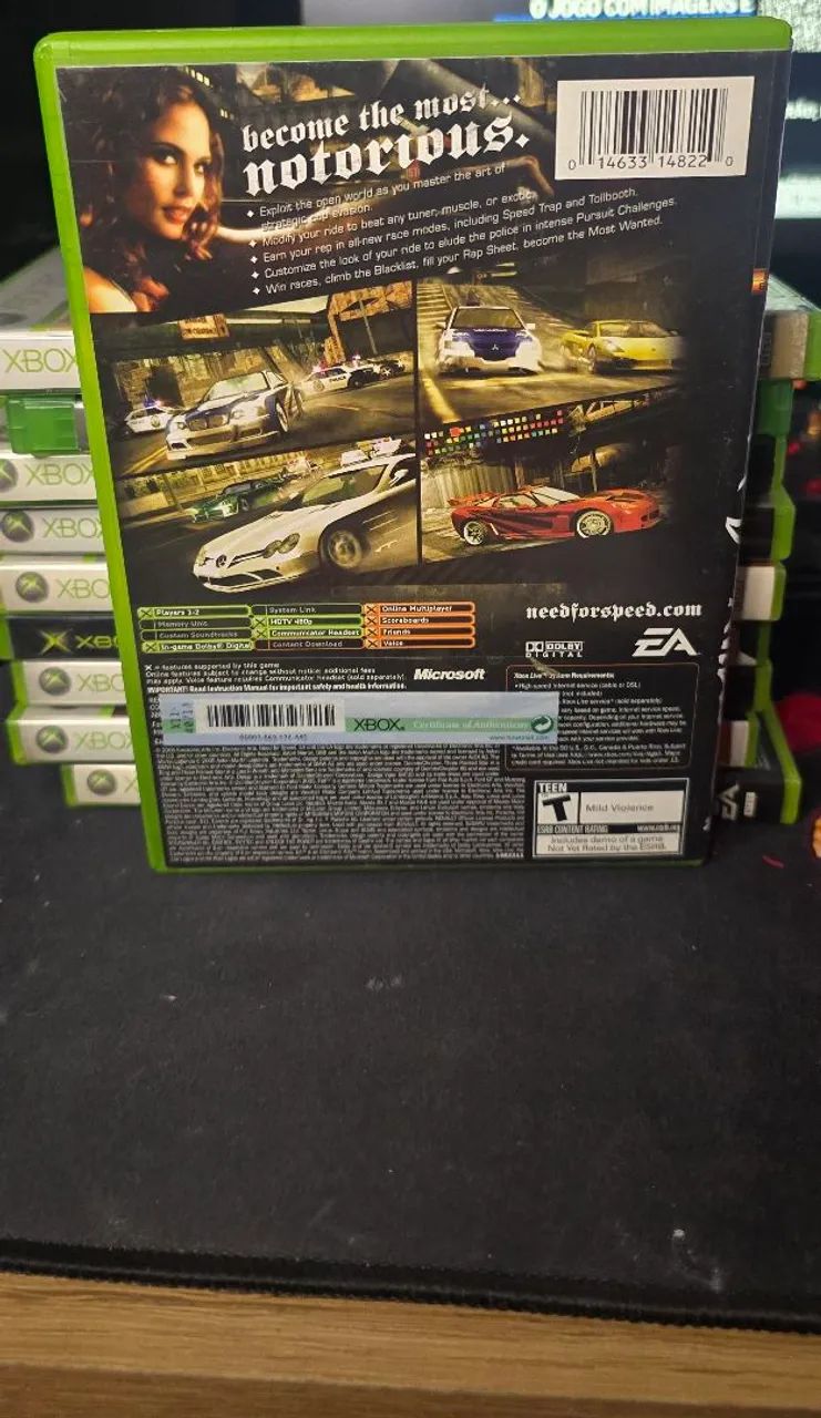 Need for speed most wanted- xbox clássico  - Foto 3