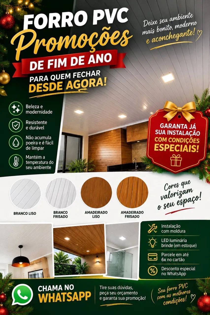 Forro pvc promocional 