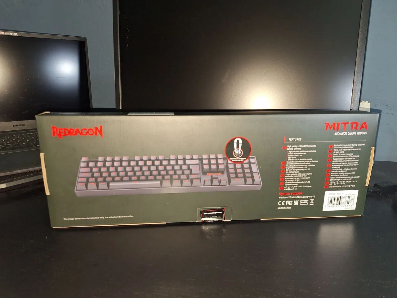 Teclado mecânico Redragon Mitra Switch Marrom - Foto 2