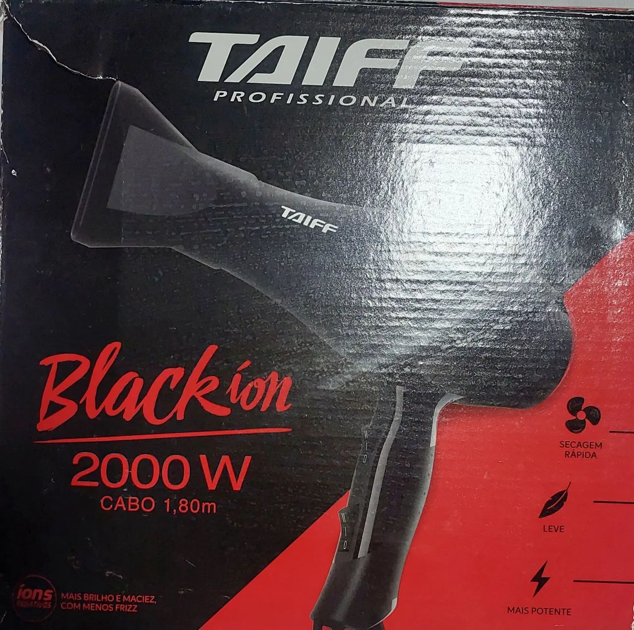 Secador TAIFF profissional Black Íon 2000w 