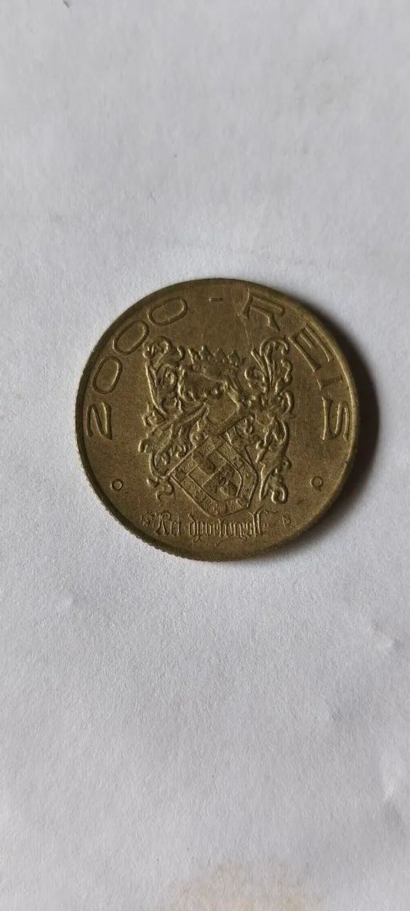 Moeda  de Prata 1932 2000 Réis  - Foto 2