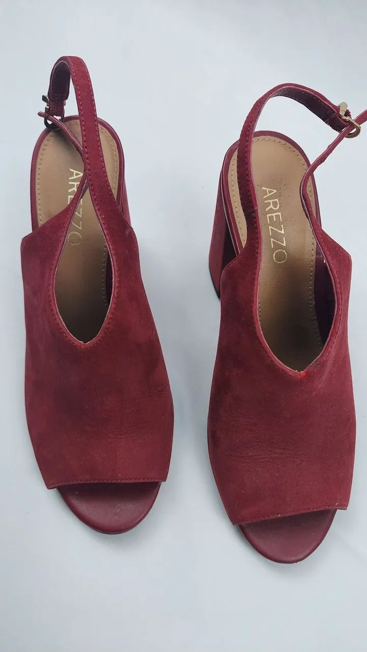 SANDÁLIA open boot vermelho queimado/Arezzo - Foto 4
