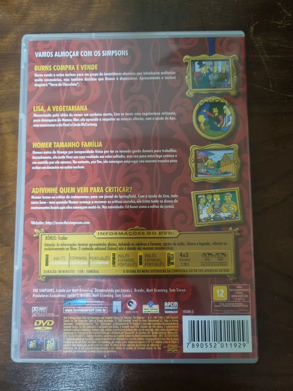 Lote 3 DVDs Os Simpsons - Clássicos e Especial de Halloween - Foto 4