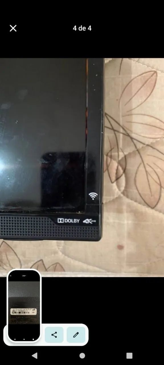 smart tv 50 polegadas tela quebrada  - Foto 4