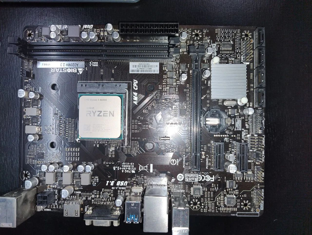 Ryzen 5 4600g placa mãe A320MH 2.0 - Foto 3