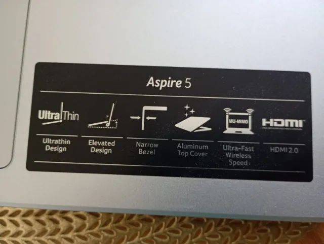 NOTEBOOK ACER ASPIRE 5 ULTRATHIN DESIGN HDMI 2.0 - CORE I5 - IRISx COM DEFEITO - Foto 4