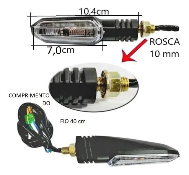 4 Pisca Seta Cb 300 Xre 2009 2010 2011 2012 2013 2014 - Foto 5