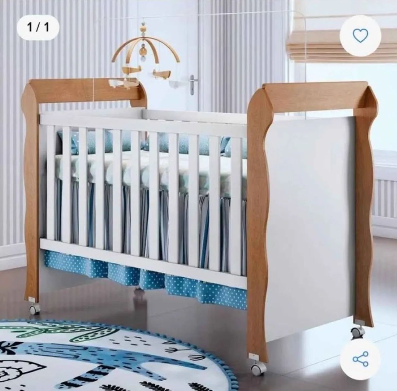 Berço e Mini Cama Mirelli ( com colchão)  - Foto 2