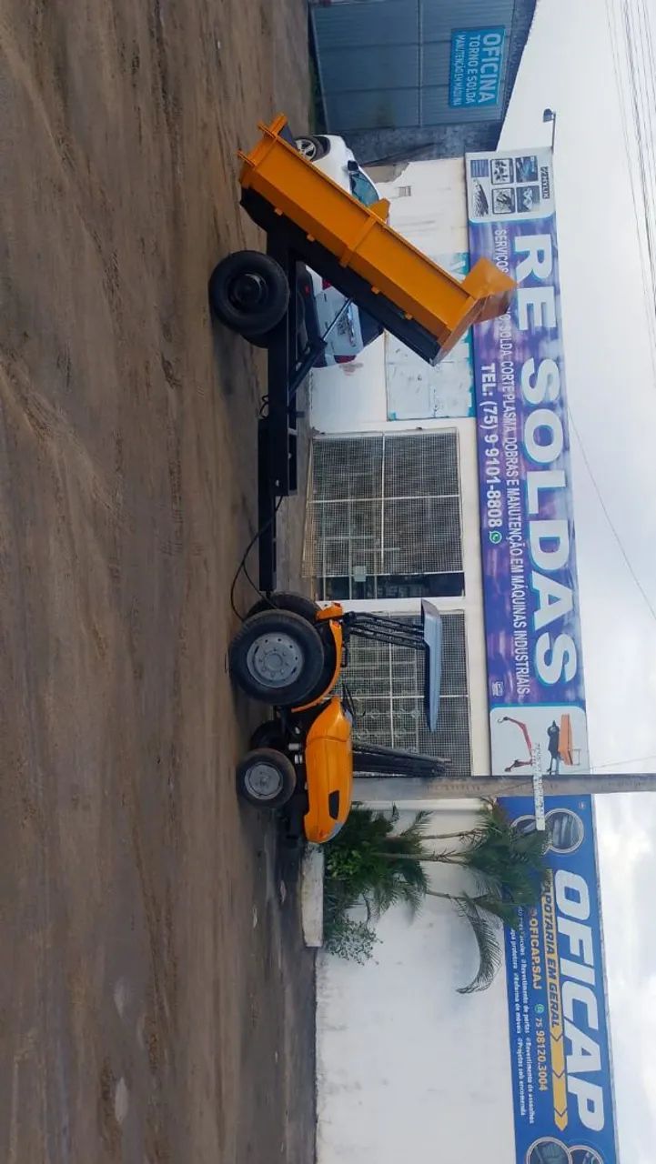 Carroça Basculante p Trator - Foto 3