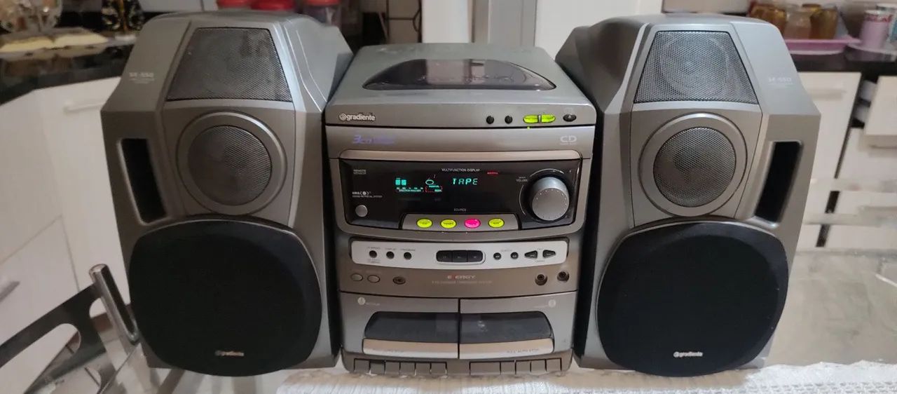 Aparelho de som Mini system gradiente energy E-550 Sony Philips Aiwa cce panasonic Sharp 