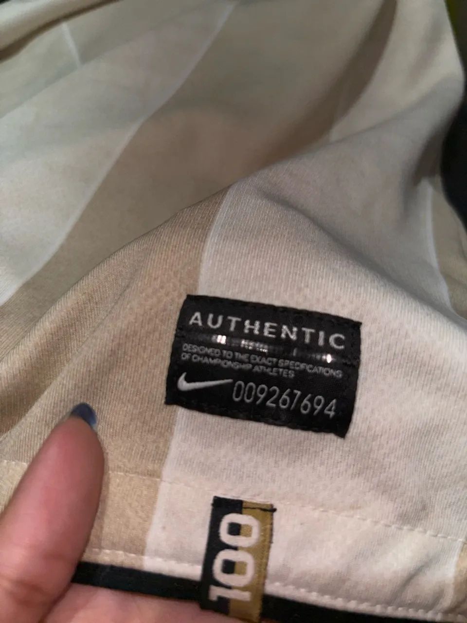 camisa corinthians centenário nike bege 2010 MODELO JOGADOR - Foto 3