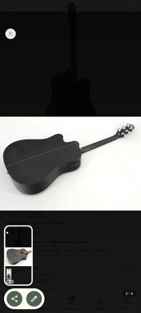 Violão Steinberg elétrico  - Foto 4