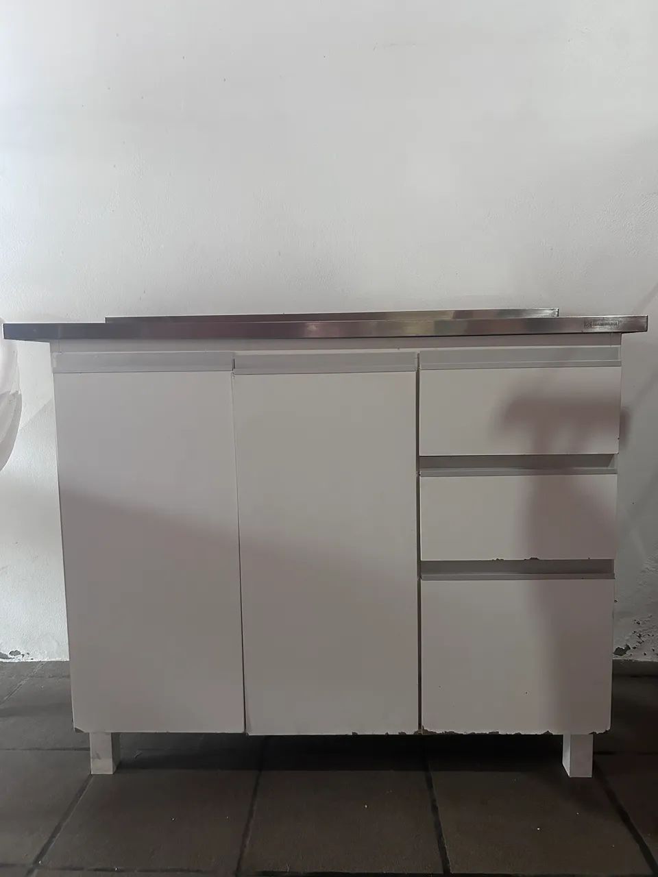 Pia inox com balcão 