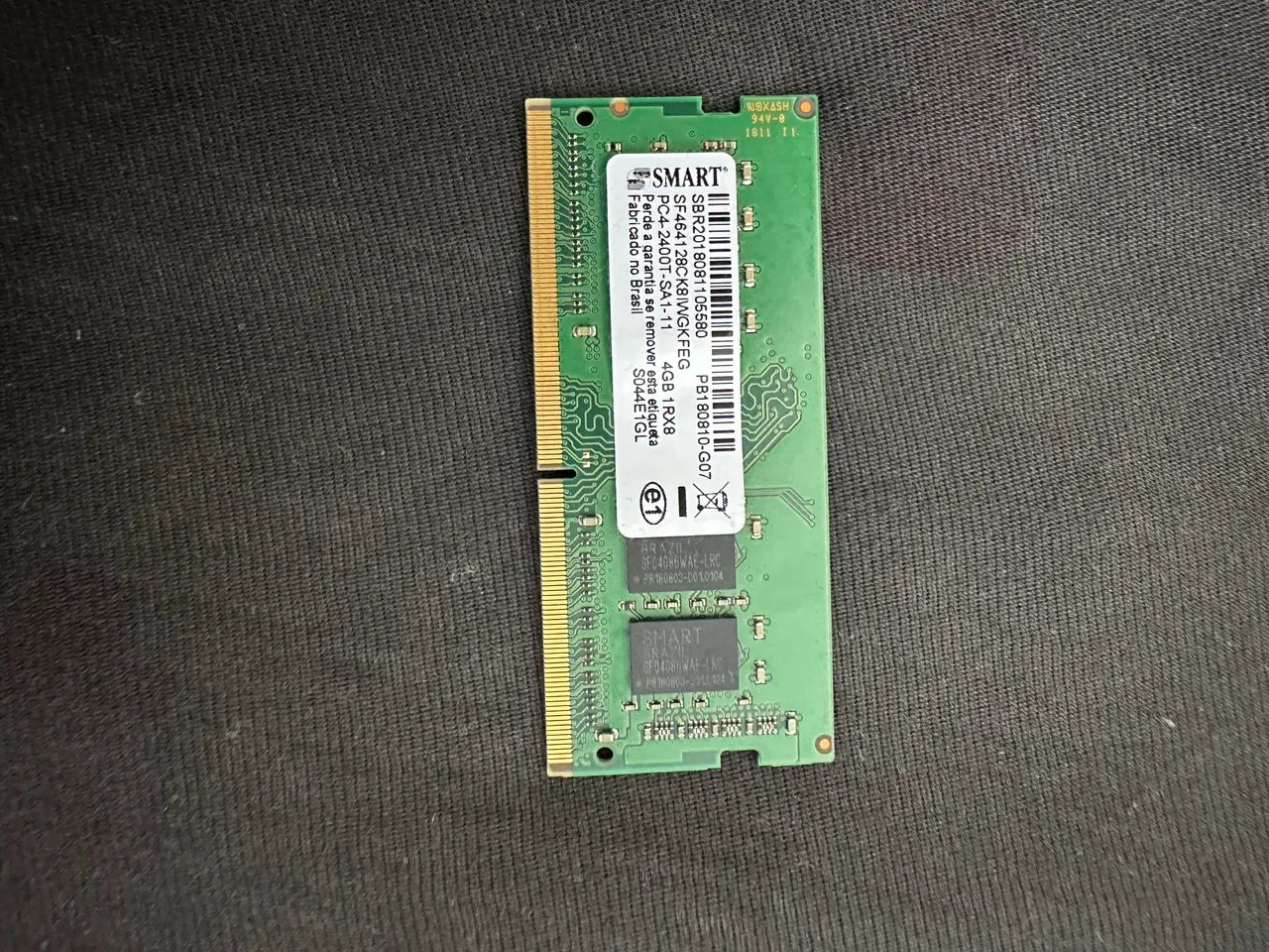 Memória RAM 4GB 2400mhz para notebook