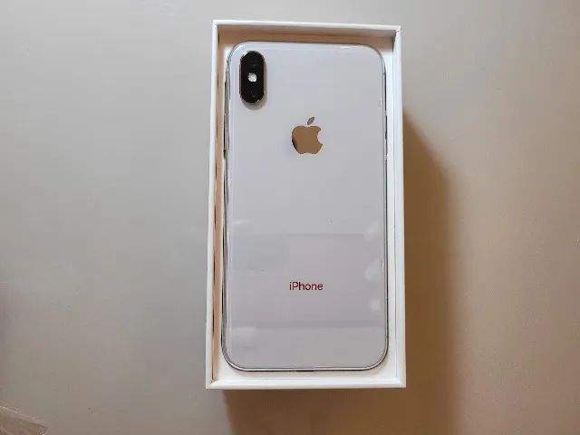 APPLE IPHONE X 64GB SILVER / BRANCO IMPECÁVEL NF - Celulares e