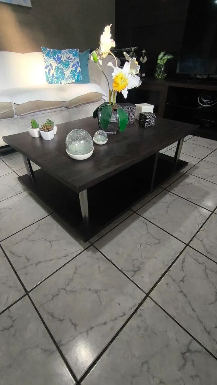 Mesa de Centro Imbuia / Sala - 2 Andares - Foto 2