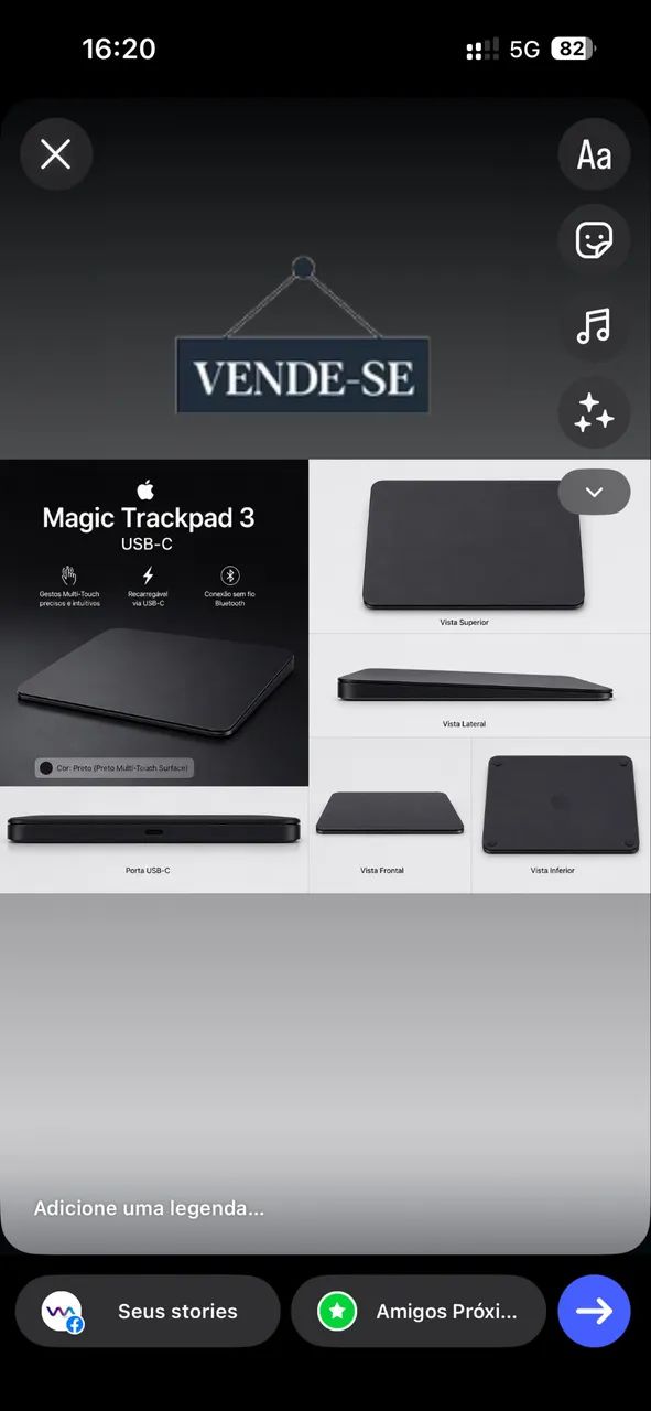 Magic Trackpad Apple Original (USB c )  - Foto 4