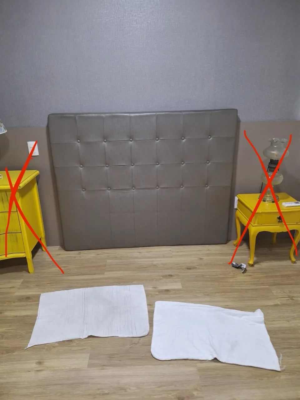 Cama de casal com cabeceira em factor - Foto 2