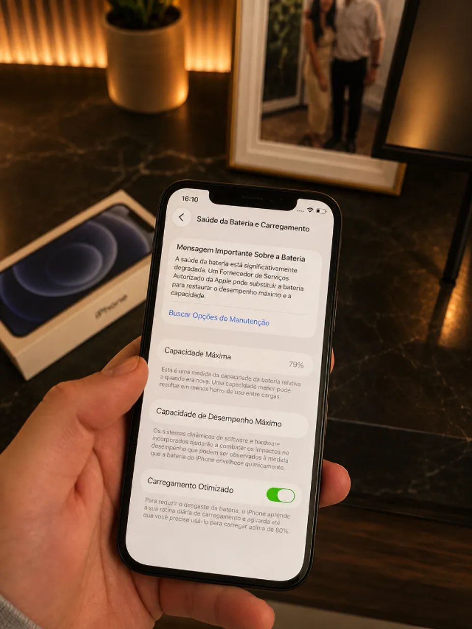 iPhone 12 64GB Preto Impecável + Caixa | Face ID OK - Foto 4