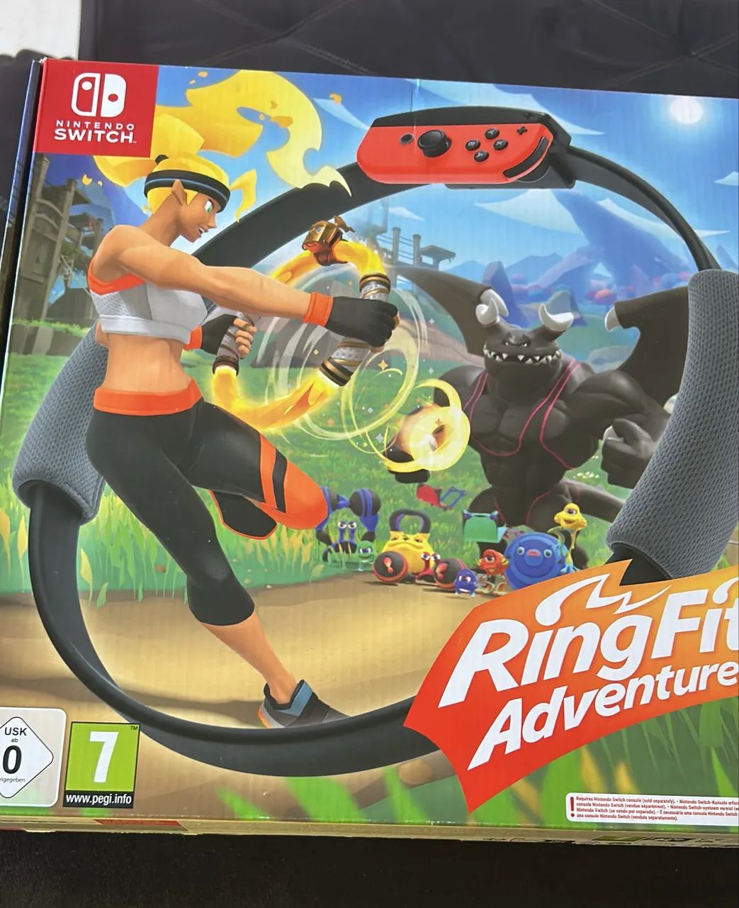 NINTENDO SWITCH RING FIT ADVENTURE - Jogos de Vídeo Game - Santa