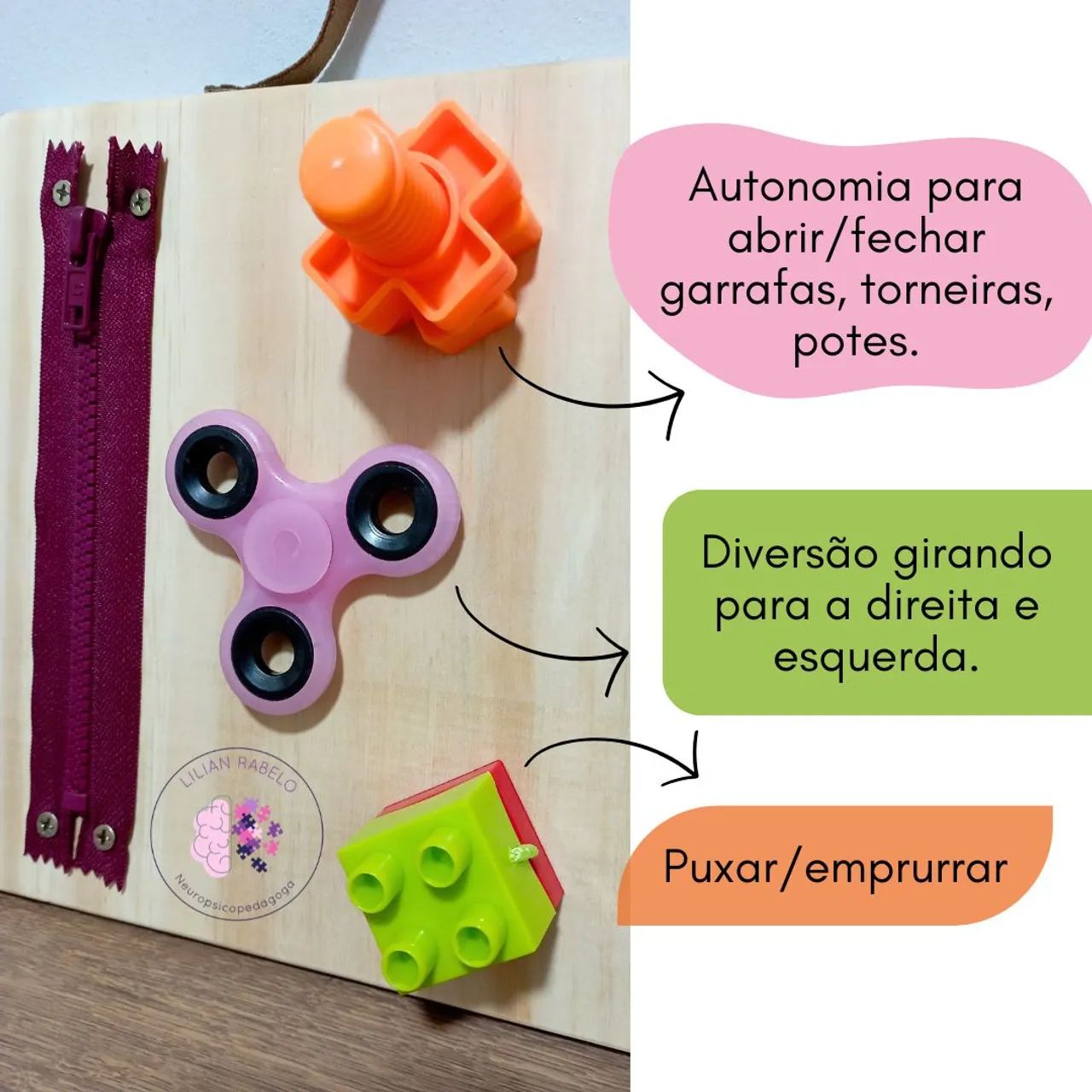 Mini Painel Sensorial PORTÁTIL  - Foto 4