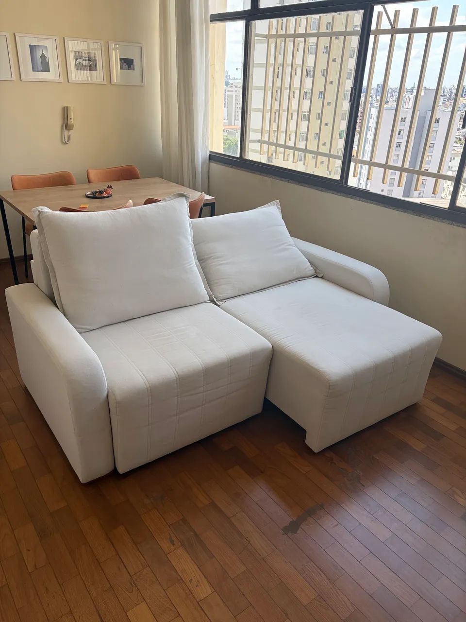 Sofá Retrátil Linho 1,9m