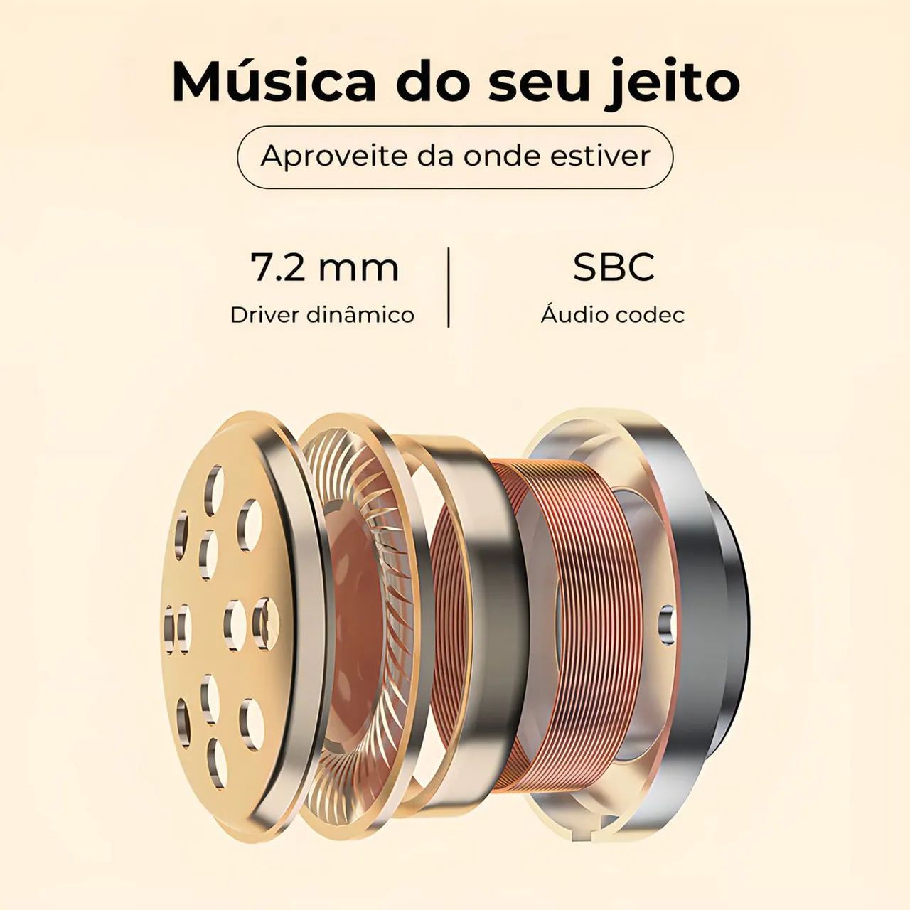 Fone De Ouvido QCY-T13, 4 Microfones e Bluetooth 5.1 (Últimas unidades) - Foto 4