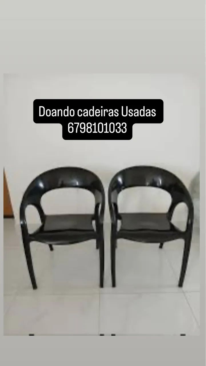 Doando 2 cadeiras usadas 