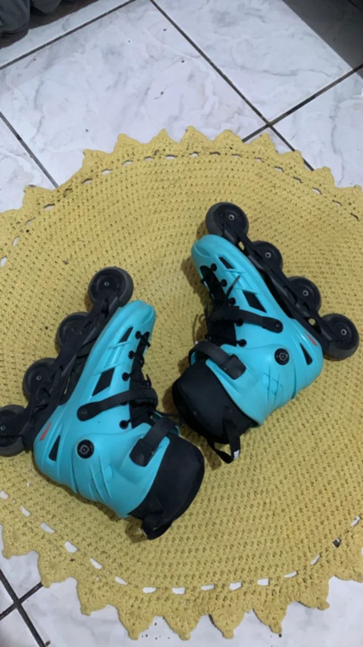 Patins HD Inline Skull Seminovo - Foto 3