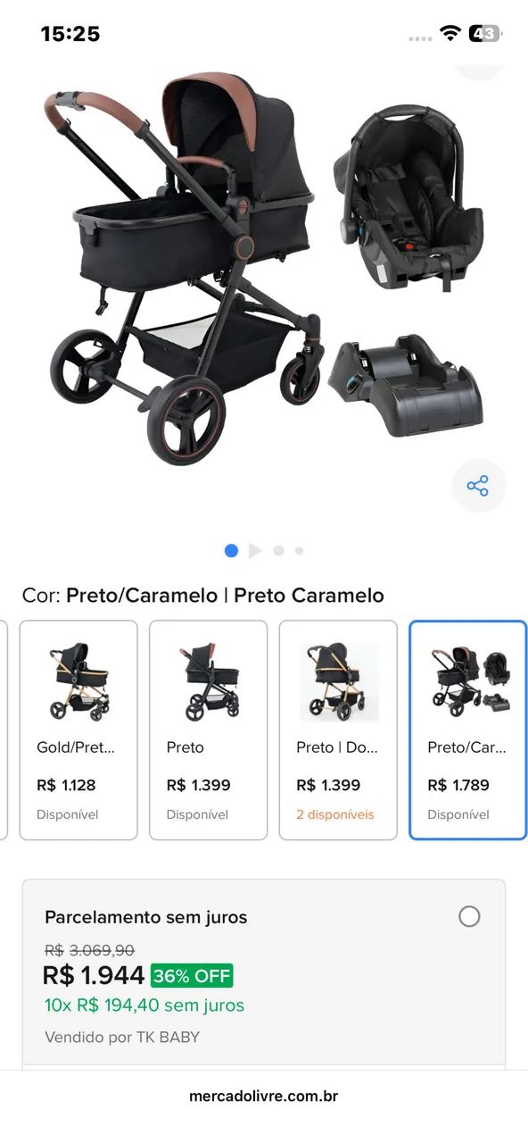 Carrinho de bebê - Foto 5