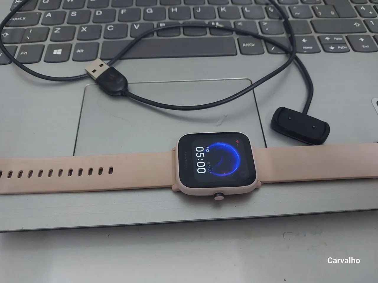 Relógio  inteligente  Amazfit rosa! - Foto 3