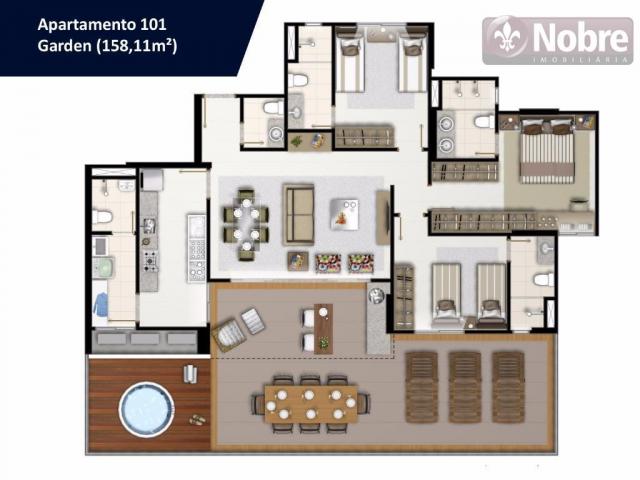 Apartamento com 3 dormitórios à venda, 113 m² por r$ 652.300 - plano diretor sul - palmas/ - Foto 17