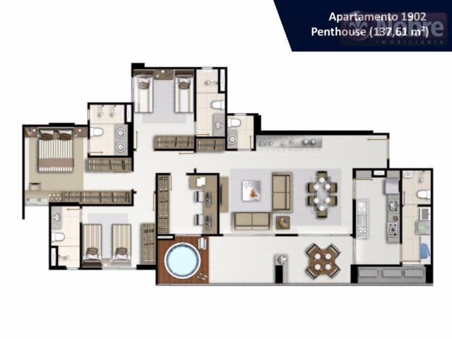 Apartamento com 3 dormitórios à venda, 113 m² por r$ 652.300 - plano diretor sul - palmas/ - Foto 18